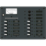 Blue Sea Systems Traditional Metal AC Branch Circuit Breaker Panel, 100A, Pre-Wired, Backlit Labels, ON Indicator LEDs — Quality Boat Parts