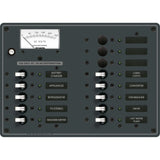 Blue Sea Systems Traditional Metal AC Branch Circuit Breaker Panel, 100A, Pre-Wired, Backlit Labels, ON Indicator LEDs — Quality Boat Parts