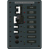 Blue Sea Systems Traditional Metal AC Main Source Selector Panel, Lockout Slide, Reverse Polarity LED — Quality Boat Parts