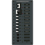 Blue Sea Systems Traditional Metal AC Main Source Selector Panel, Lockout Slide, Reverse Polarity LED — Quality Boat Parts