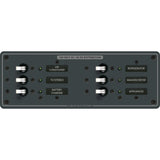 Blue Sea Systems Traditional Metal AC Branch Circuit Breaker Panel, 100A Max, Backlit Labels — Quality Boat Parts