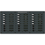 Blue Sea Systems Traditional Metal AC Branch Circuit Breaker Panel, 100A Max, Backlit Labels — Quality Boat Parts