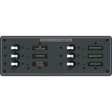 Blue Sea Systems Traditional Metal AC Branch Circuit Breaker Panel, 100A Max, Backlit Labels — Quality Boat Parts