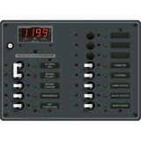 Blue Sea Systems Traditional Metal AC Main Circuit Breaker Panel, 120V AC, White Toggle, Metered — Quality Boat Parts