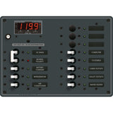 Blue Sea Systems Traditional Metal AC Main + Branch Circuit Breaker Panel, 230V AC, Digital Multi-Function Meter — Quality Boat Parts
