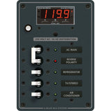 Blue Sea Systems Traditional Metal AC Main + Branch Circuit Breaker Panel, 230V AC, Digital Multi-Function Meter — Quality Boat Parts
