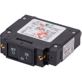 Blue Sea Systems C-Series UL-489 Circuit Breaker, 1-Pole, 80V DC, Flat Rocker, 10,000A Interrupt Capacity — Quality Boat Parts