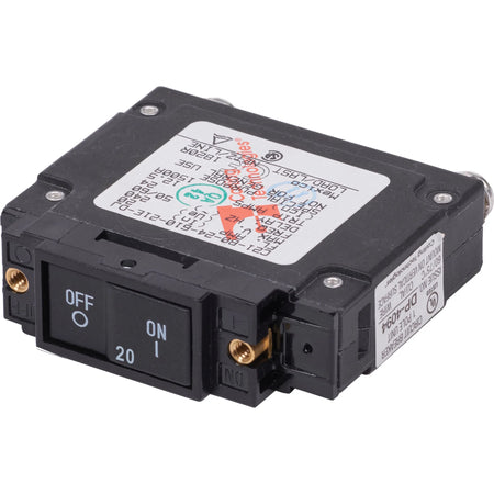 Blue Sea Systems UL-489 Circuit Breaker, 1-Pole, 240V AC, Flat Rocker — Quality Boat Parts