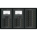 Blue Sea Systems 360 Panel System Branch Circuit Breaker Panel, 12V DC, 15A Flat Rocker Breakers — Quality Boat Parts