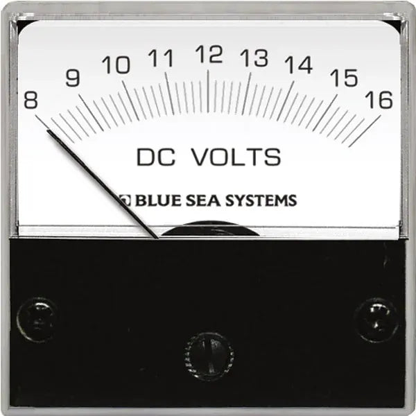 Blue Sea Systems Analog DC Voltmeter, Backlit Meter Face — Quality Boat Parts