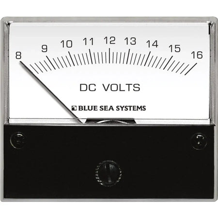 Blue Sea Systems Analog DC Voltmeter, Backlit Meter Face — Quality Boat Parts