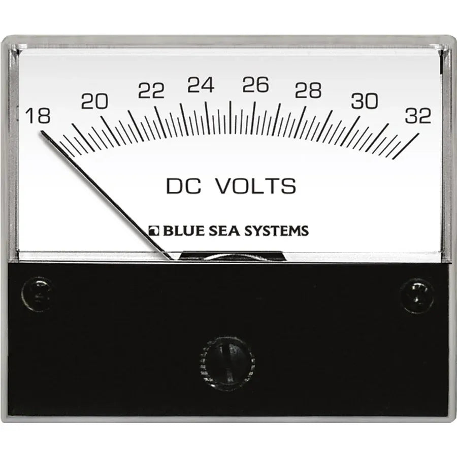 Blue Sea Systems Analog DC Voltmeter, Backlit Meter Face — Quality Boat Parts
