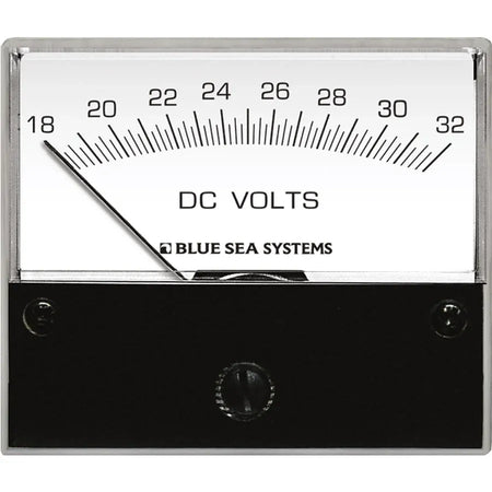 Blue Sea Systems Analog DC Voltmeter, Backlit Meter Face — Quality Boat Parts