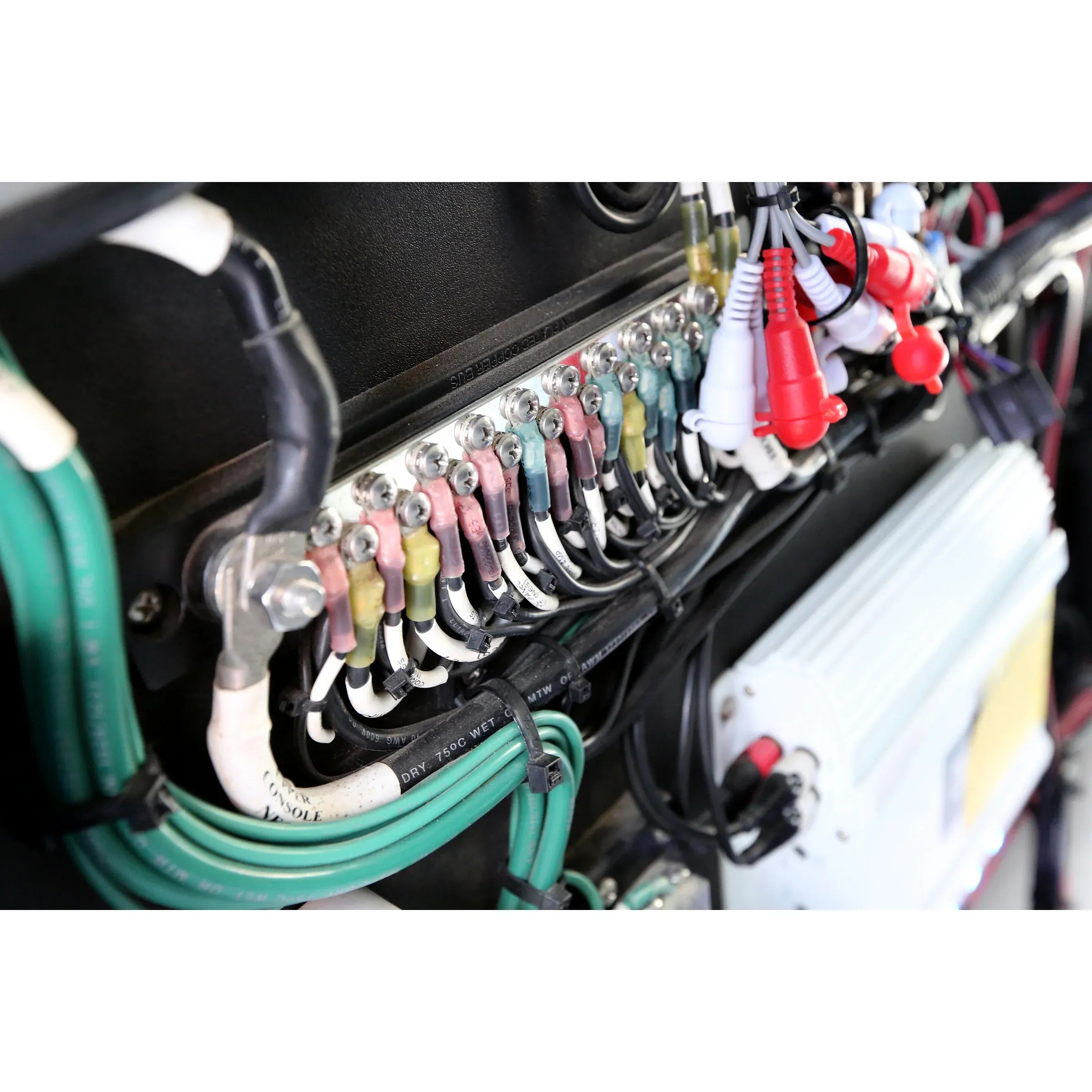 Blue Sea Systems Common 150A BusBar, 48V DC, 300V AC, Tin-Plated Copper Bus — Quality Boat Parts