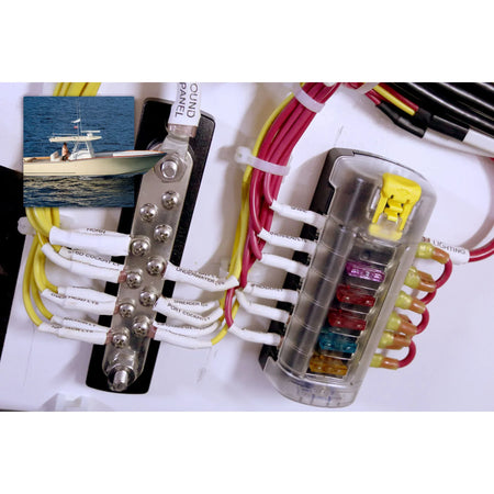 Blue Sea Systems Common 150A BusBar, 48V DC, 300V AC, Tin-Plated Copper Bus — Quality Boat Parts