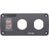 Blue Sea Systems Water-Resistant Accessory Panel, 12V DC, 15A Circuit Breaker, Pre-Wired Harness — Quality Boat Parts