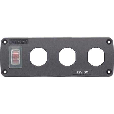 Blue Sea Systems Water-Resistant Accessory Panel, 12V DC, 15A Circuit Breaker, Pre-Wired Harness — Quality Boat Parts