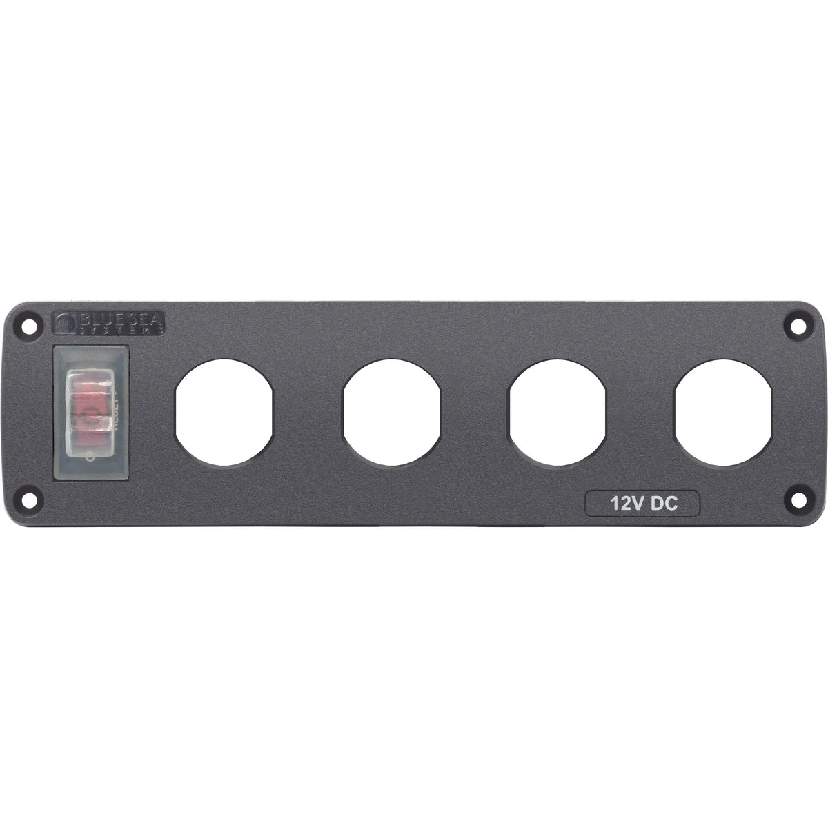 Blue Sea Systems Water-Resistant Accessory Panel, 12V DC, 15A Circuit Breaker, Pre-Wired Harness — Quality Boat Parts