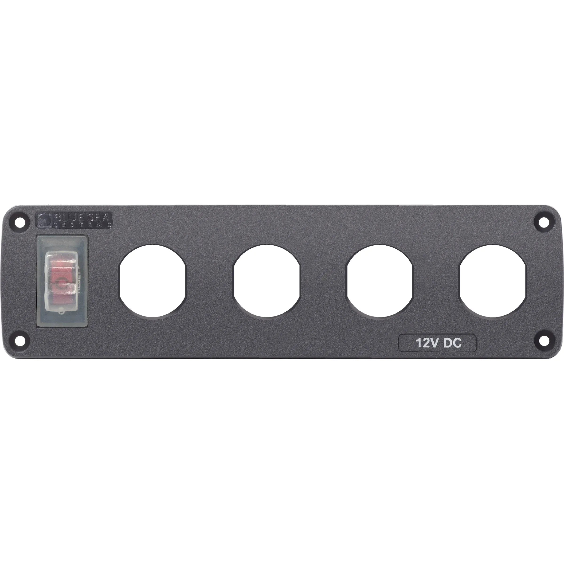 Blue Sea Systems Water-Resistant Accessory Panel, 12V DC, 15A Circuit Breaker, Pre-Wired Harness — Quality Boat Parts
