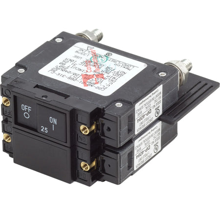 Blue Sea Systems UL-489 Circuit Breaker, 240V AC, 2-Pole, Flat Rocker — Quality Boat Parts