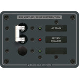 Blue Sea Systems Traditional Metal AC Main + Branch Circuit Breaker Panel, 230V AC, European, No Meter — Quality Boat Parts