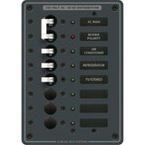 Blue Sea Systems Traditional Metal AC Main + Branch Circuit Breaker Panel, 230V AC, European, No Meter — Quality Boat Parts
