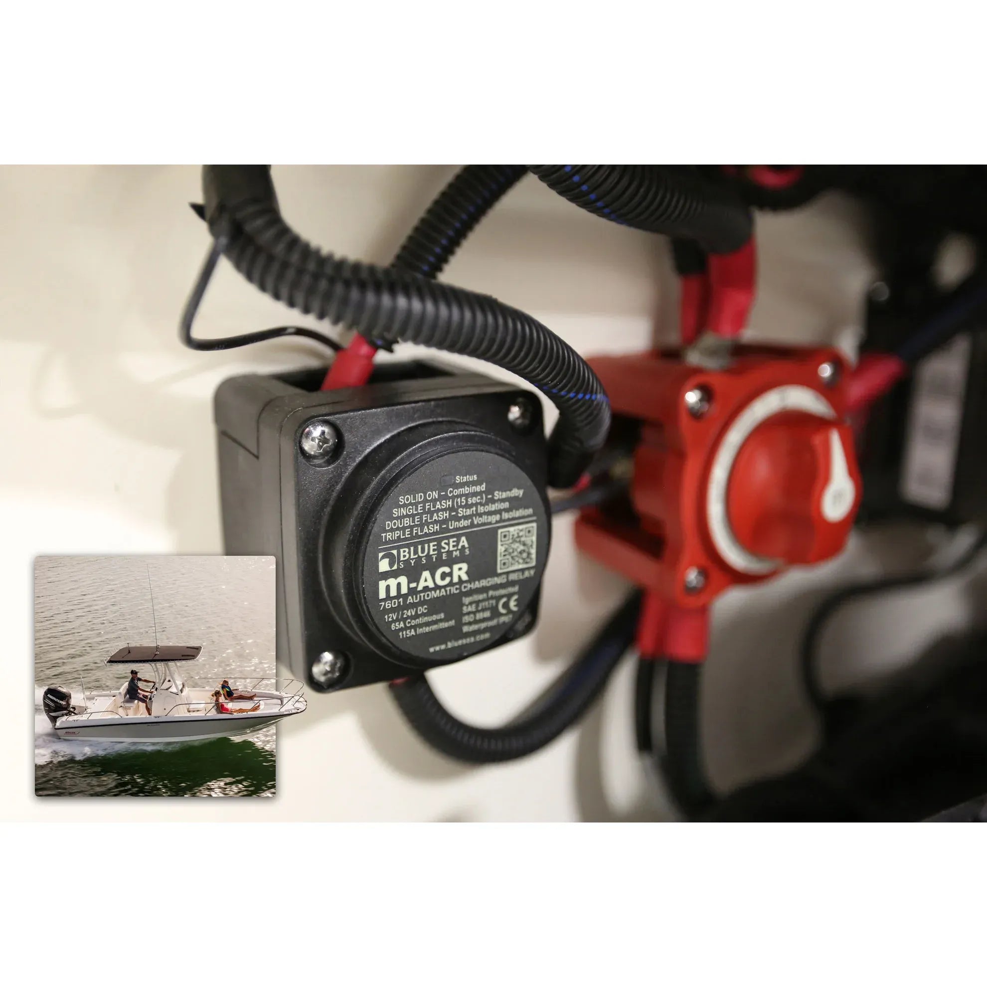 Blue Sea Systems Add-A-Battery Kit, Dual Circuit Plus Switch, ACR — Quality Boat Parts