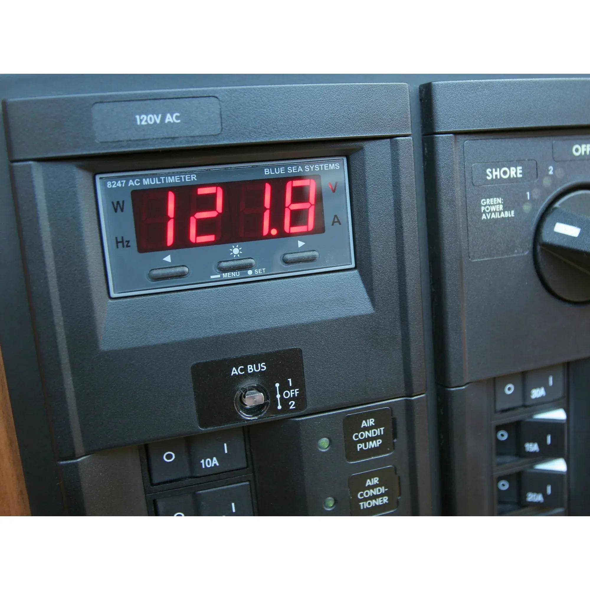 Blue Sea Systems 8200 Series Digital Meter, 14.29 mm Display, Splashproof Front — Quality Boat Parts