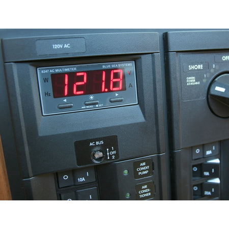 Blue Sea Systems 8200 Series Digital Meter, 14.29 mm Display, Splashproof Front — Quality Boat Parts