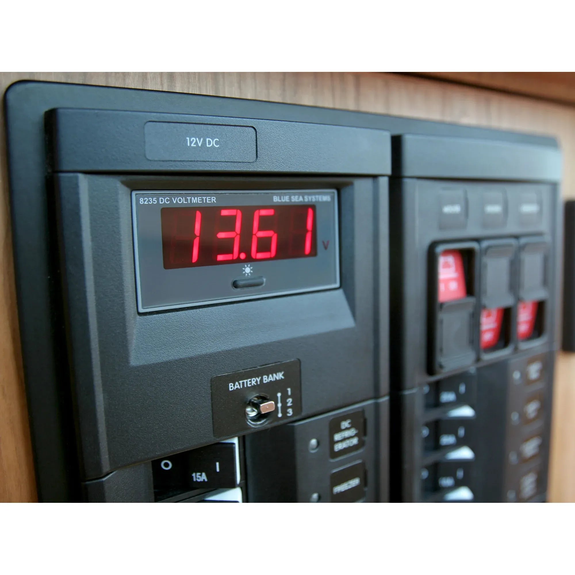 Blue Sea Systems 8200 Series Digital Meter, 14.29 mm Display, Splashproof Front — Quality Boat Parts