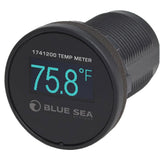 Blue Sea Systems Mini OLED Temperature Monitor, 12V/24V DC, 1-1/8 in Hole Mount, -40°F to 250°F — Quality Boat Parts