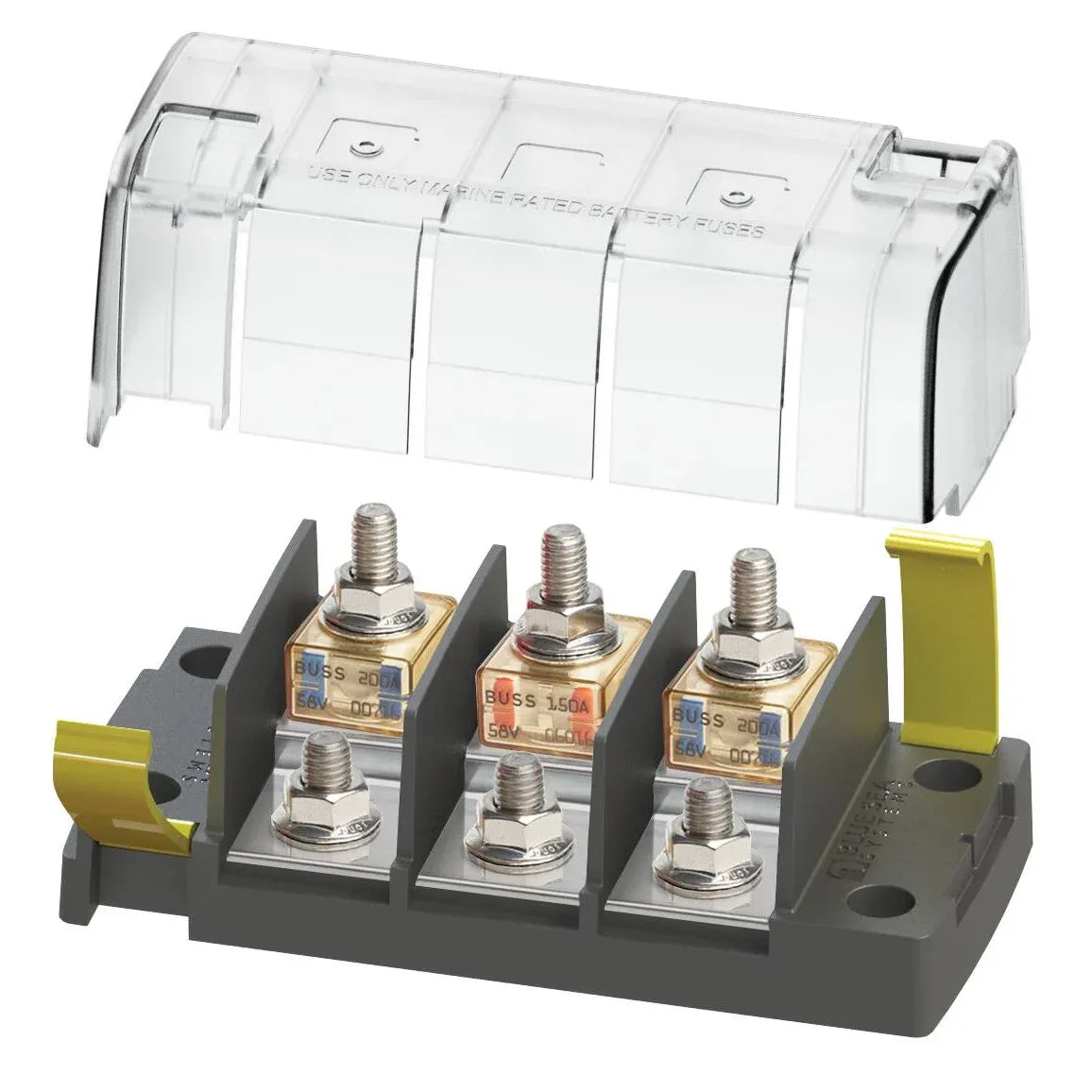 Blue Sea Systems MRBF Fuse Block, 58V DC, M8 Stud — Quality Boat Parts