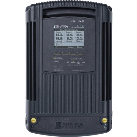 Blue Sea Systems P12 Battery Charger, 12V DC, 3 Outputs, 115-230V AC — Quality Boat Parts