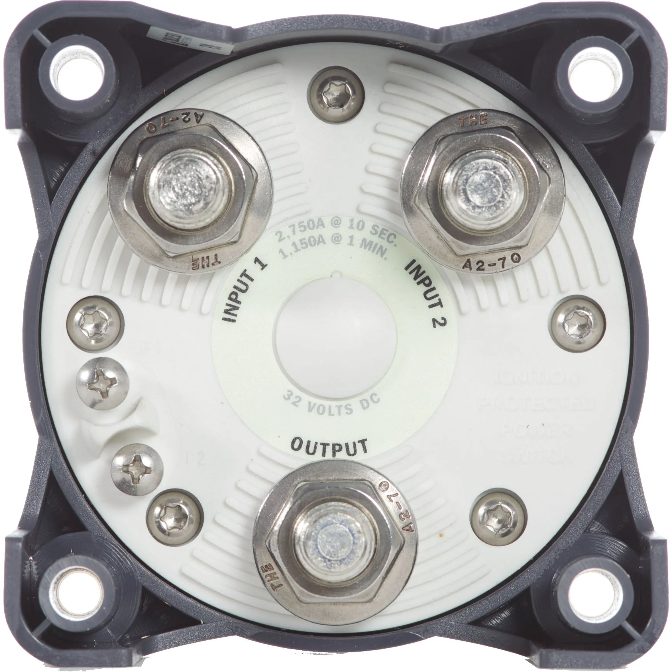 Blue Sea Systems HD-Series Heavy Duty Battery Switch, 32V DC, IP66, Ignition Protected, 4/0 AWG Cable, 1/2 in Studs — Quality Boat Parts