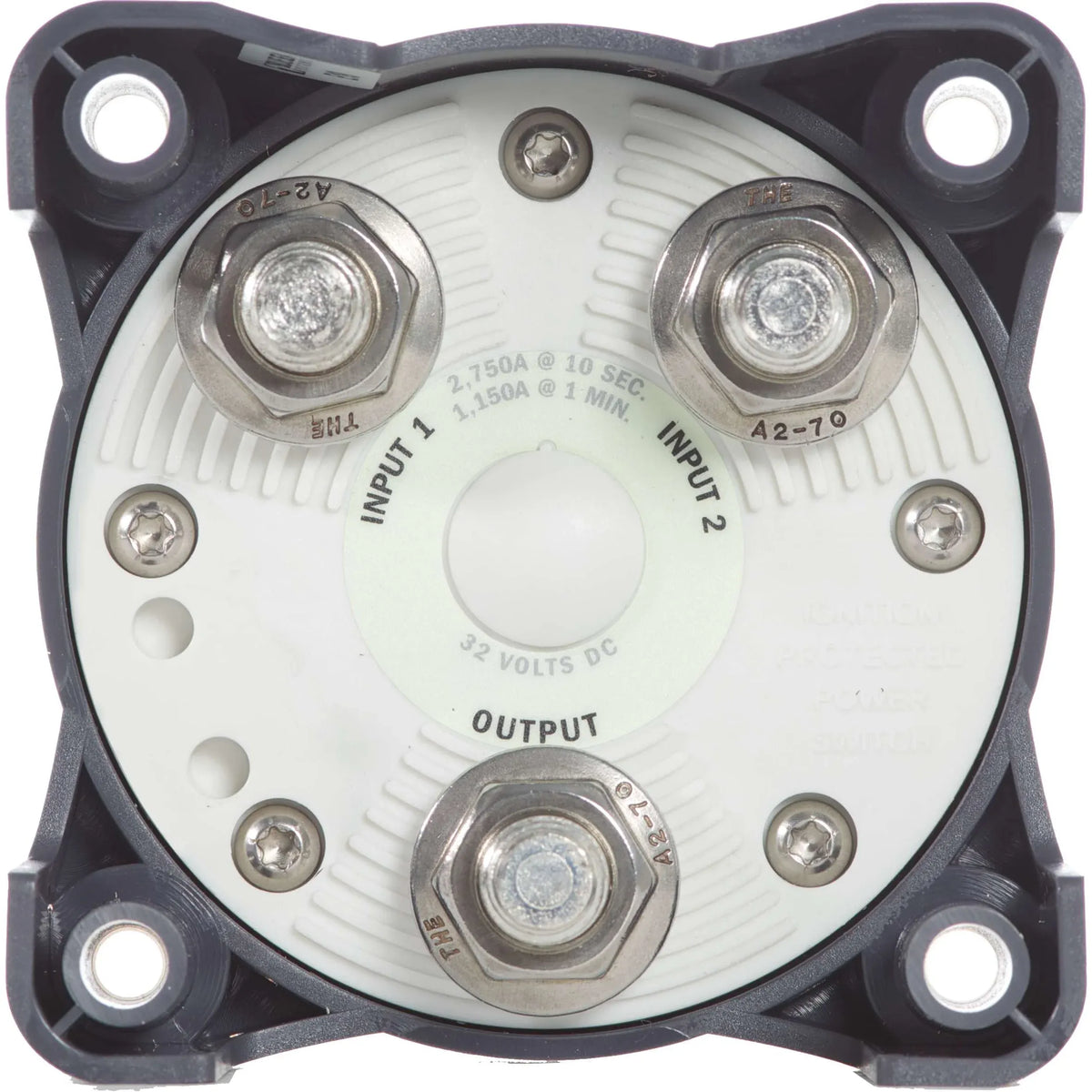 Blue Sea Systems HD-Series Heavy Duty Battery Switch, 32V DC, IP66, Ignition Protected, 4/0 AWG Cable, 1/2 in Studs — Quality Boat Parts