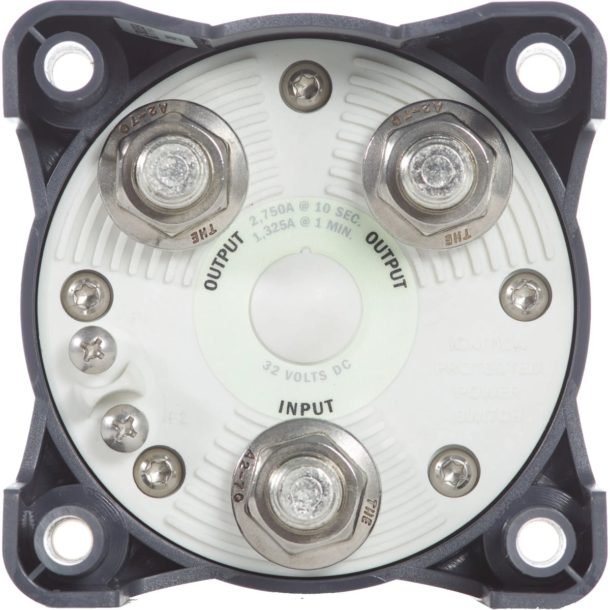 Blue Sea Systems HD-Series Heavy Duty Battery Switch, 32V DC, IP66, Ignition Protected, 4/0 AWG Cable, 1/2 in Studs — Quality Boat Parts
