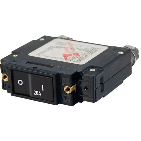 Blue Sea Systems C-Series Flat Rocker Circuit Breaker, Magnetic Hydraulic, Trip-Free — Quality Boat Parts