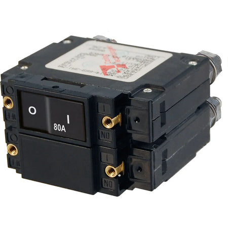 Blue Sea Systems C-Series Flat Rocker Circuit Breaker, Magnetic Hydraulic, Trip-Free — Quality Boat Parts