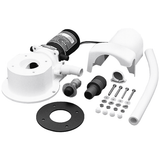 Jabsco 37010 Series Electric Toilet Conversion Base Kit, 4-Hole 3-3/4 in Bolt Circle, Momentary Switch — Quality Boat Parts