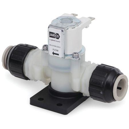 Jabsco Quiet Flush Solenoid Valve and Anti-Syphon Breaker, For 37045 37055 37075 and 58XX0 Toilets — Quality Boat Parts
