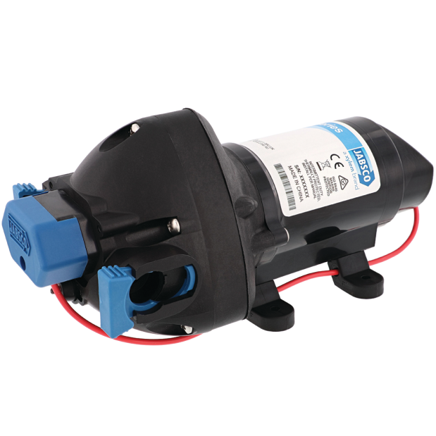 Jabsco Par-Max 3 Freshwater Delivery Pump, 3 GPM, IPX6, Quick Connect Ports — Quality Boat Parts
