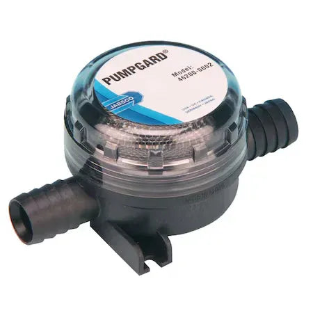 Jabsco Pumpgard In-Line Strainer, For Diaphragm Pumps, Stainless Steel Screen — Quality Boat Parts