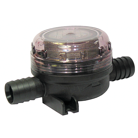 Jabsco Pumpgard In-Line Strainer, For Diaphragm Pumps, Stainless Steel Screen — Quality Boat Parts