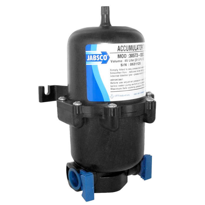 Jabsco Accumulator Tanks, 10 PSI Pre-Charge, 125 PSI Max Pressure — Quality Boat Parts