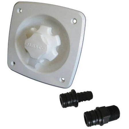 Jabsco Water Pressure Regulator, 45 PSI Output, Flush Mount, Backflow Preventer, Removable Strainer — Quality Boat Parts