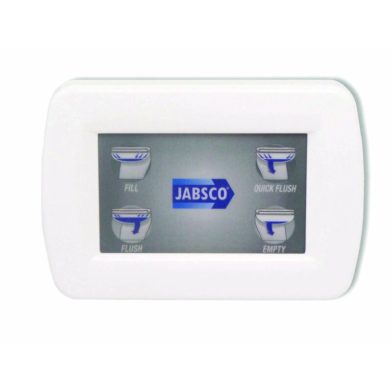 Jabsco 58500-Series Lite Flush Electric Toilet, Raw Water, Macerating Pump, 1.2 L/Flush — Quality Boat Parts