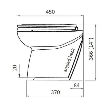 Jabsco Deluxe Flush 14 in Electric Marine Toilet, Soft Close Seat — Quality Boat Parts