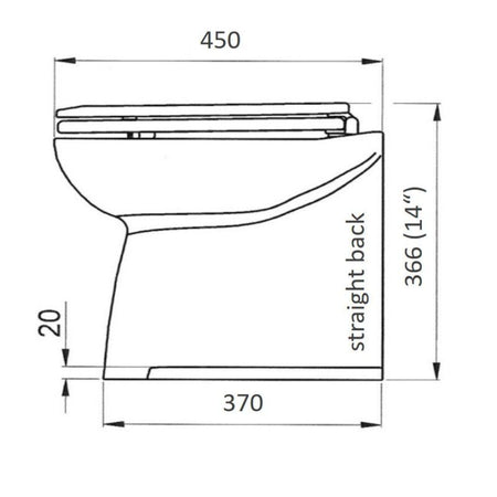 Jabsco Deluxe Flush 14 in Electric Marine Toilet, Soft Close Seat — Quality Boat Parts