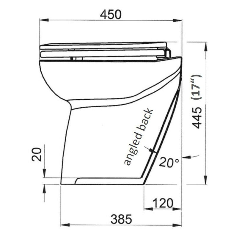 Jabsco Deluxe Flush Raw Water Electric Marine Toilet, 17 in, Soft Close Lid, Remote Rinse Pump — Quality Boat Parts