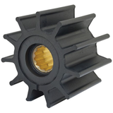 Jabsco Profile M Flexible Impeller, Drive Type 7, 8-Blade, 2-9/16 in x 2 in, 5/8 in Shaft, Brass Insert — Quality Boat Parts
